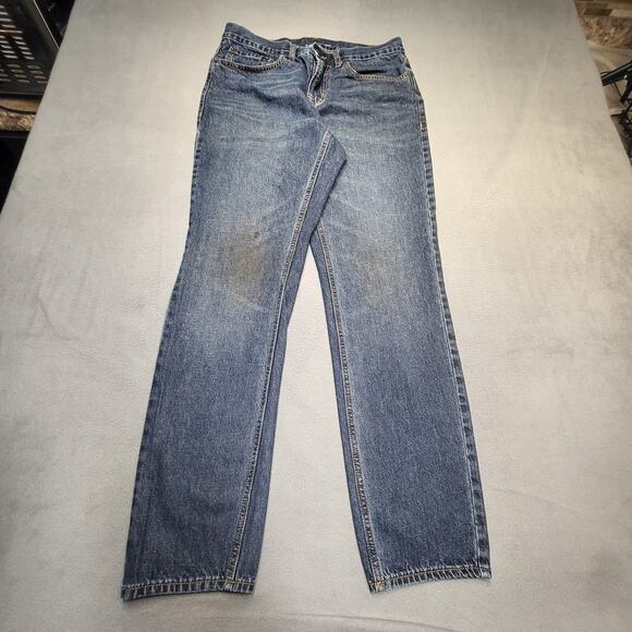 Old Navy Other - Old Navy Jeans Mens 31x31 Blue Athletic Straight Leg Distressed Denim Stretch